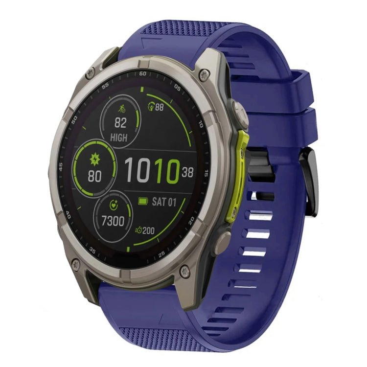 For Garmin Fenix 8 MIP 51mm Quick Release 26mm Silicone Watch Band