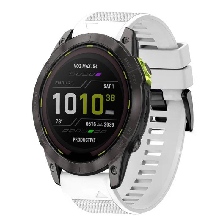 For Garmin Enduro 3 Quick Release 26mm Silicone Watch Band