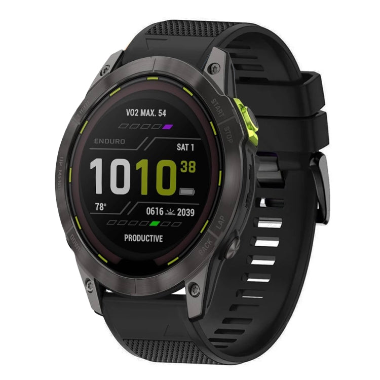 For Garmin Enduro 3 Quick Release 26mm Silicone Watch Band