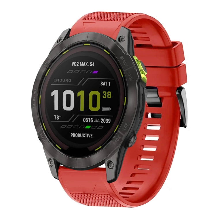 For Garmin Enduro 3 Quick Release 26mm Silicone Watch Band
