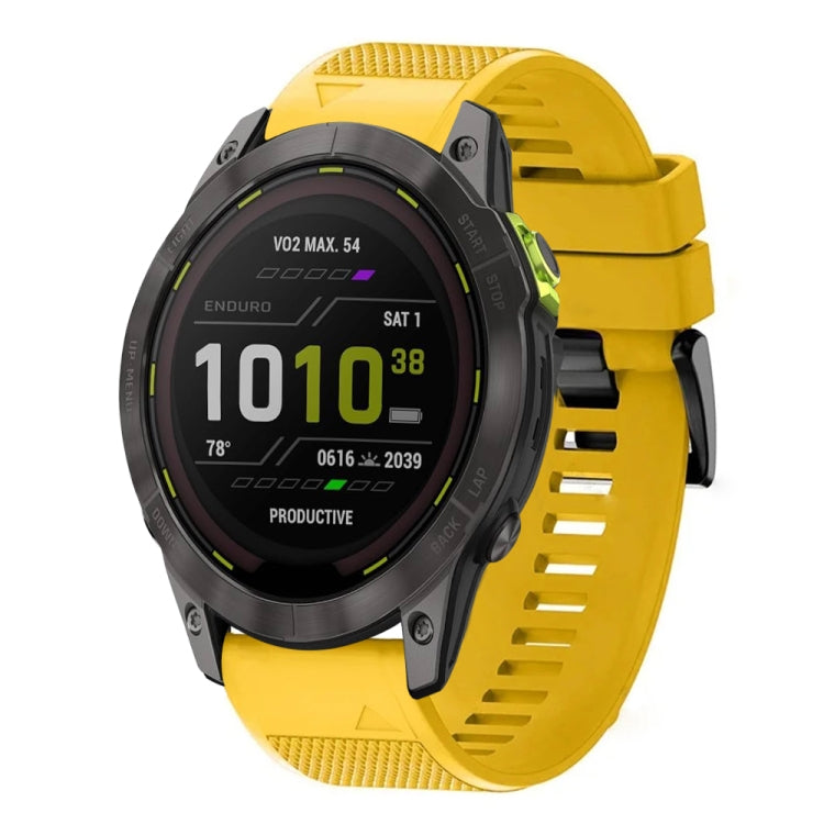 For Garmin Enduro 3 Quick Release 26mm Silicone Watch Band