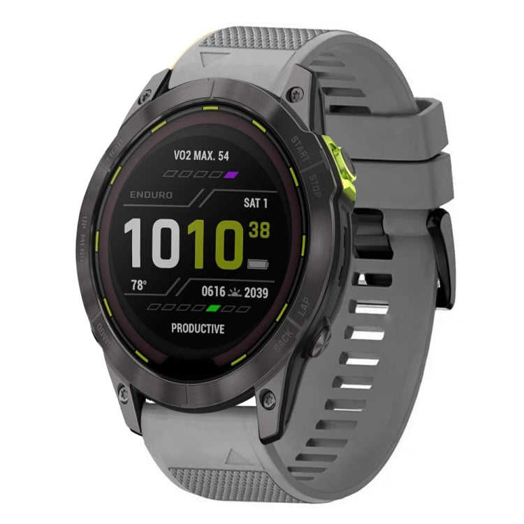 For Garmin Enduro 3 Quick Release 26mm Silicone Watch Band
