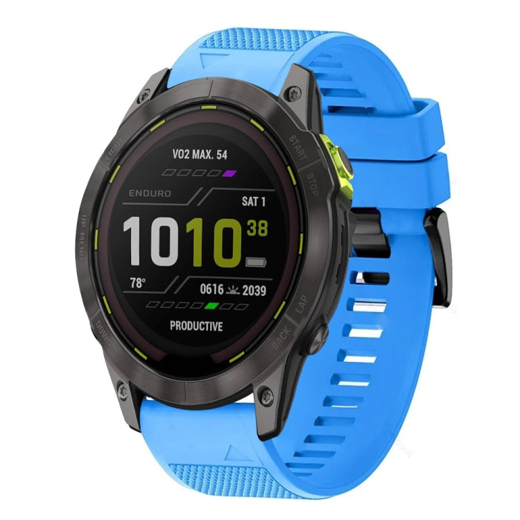 For Garmin Enduro 3 Quick Release 26mm Silicone Watch Band