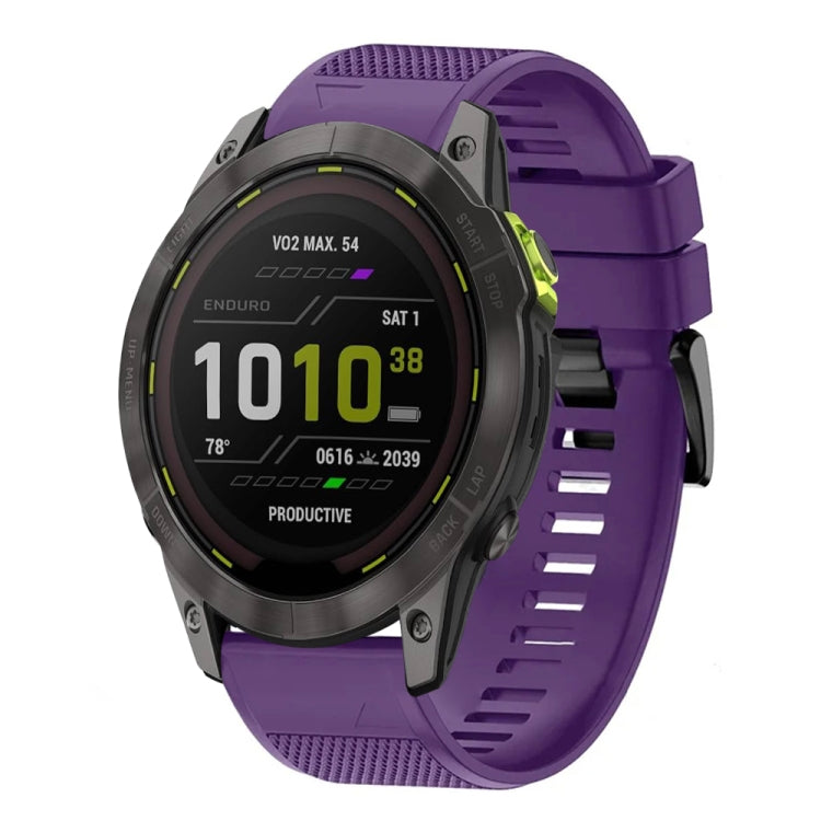 For Garmin Enduro 3 Quick Release 26mm Silicone Watch Band