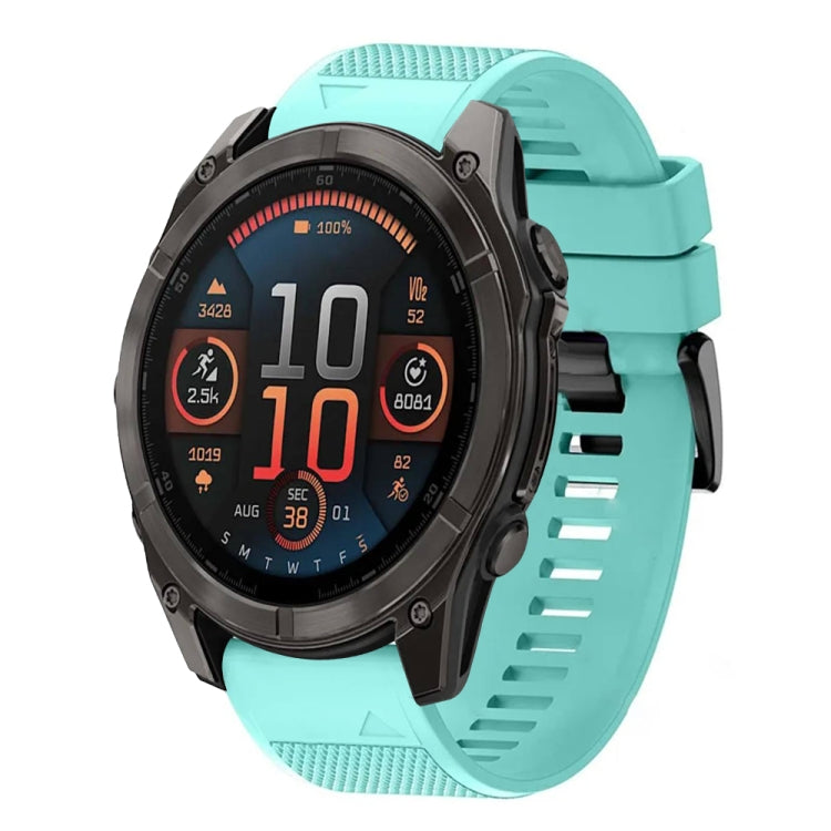 For Garmin Fenix 8 AMOLED 47mm Quick Release 22mm Silicone Watch Band