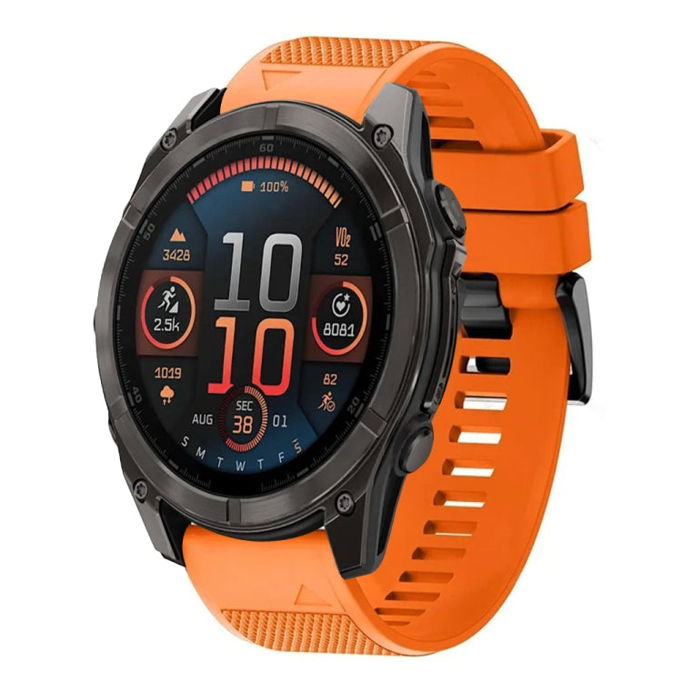 For Garmin Fenix 8 AMOLED 47mm Quick Release 22mm Silicone Watch Band
