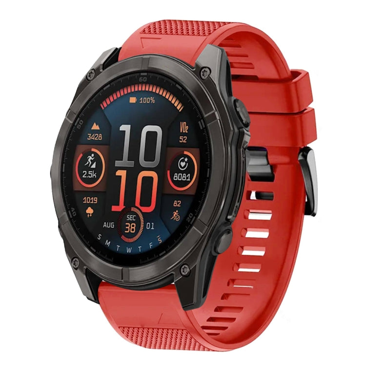 For Garmin Fenix 8 AMOLED 47mm Quick Release 22mm Silicone Watch Band