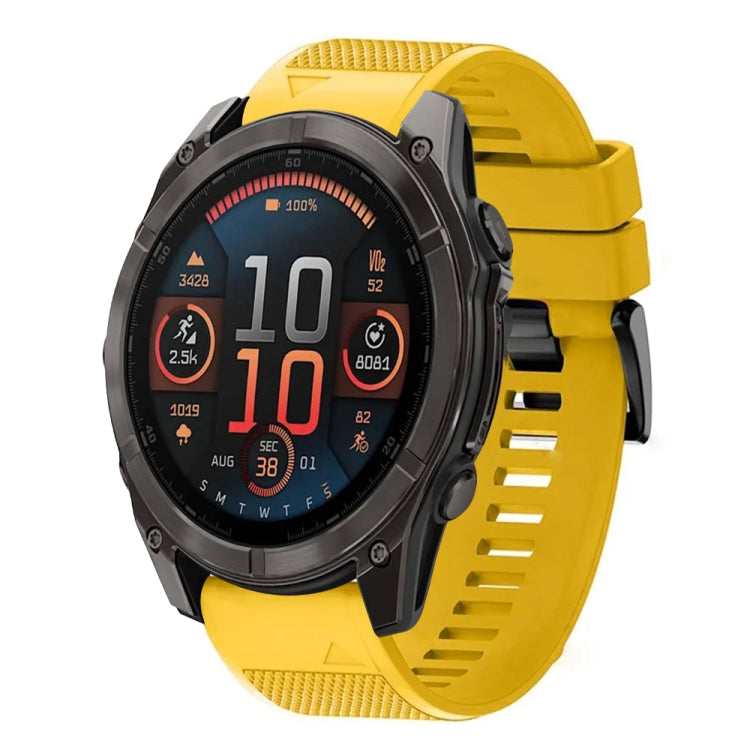For Garmin Fenix 8 AMOLED 47mm Quick Release 22mm Silicone Watch Band