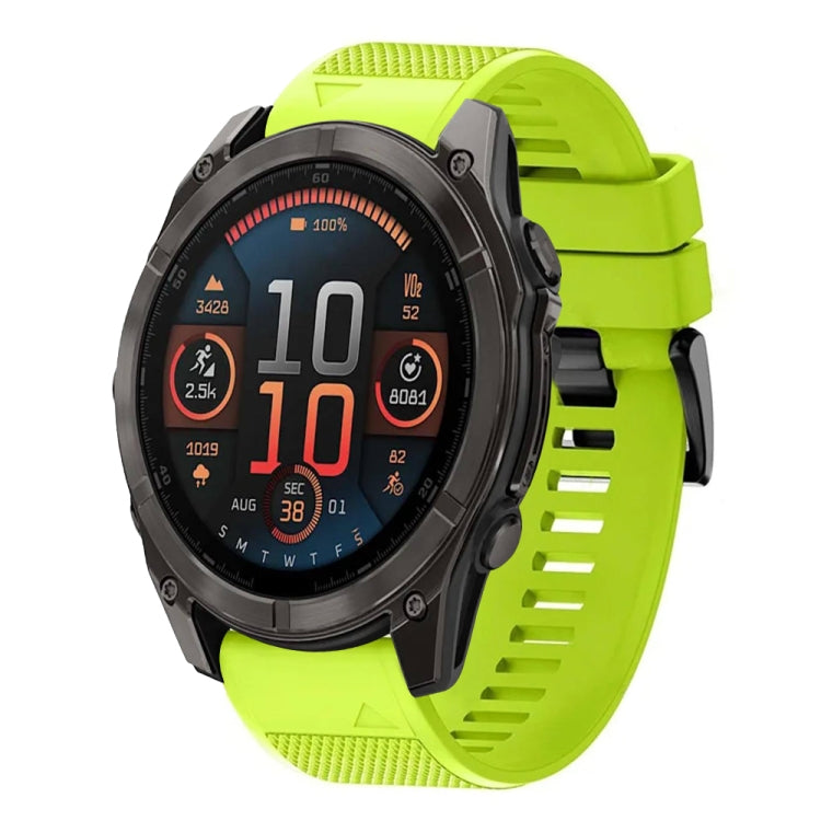 For Garmin Fenix 8 AMOLED 47mm Quick Release 22mm Silicone Watch Band