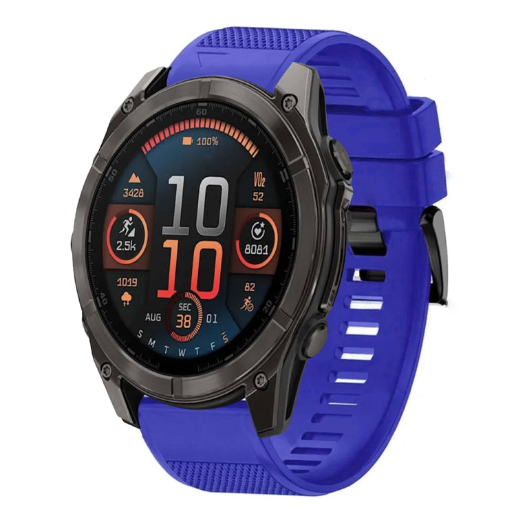 For Garmin Fenix 8 AMOLED 47mm Quick Release 22mm Silicone Watch Band