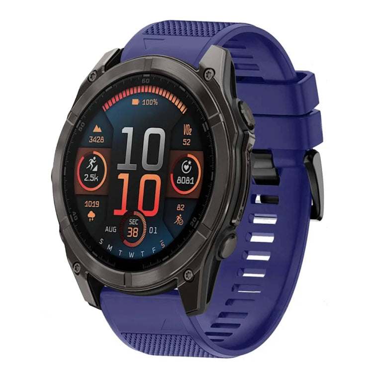 For Garmin Fenix 8 AMOLED 47mm Quick Release 22mm Silicone Watch Band