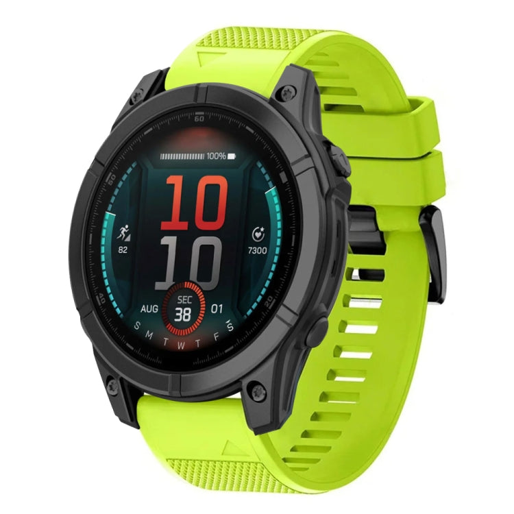 For Garmin Fenix E 47mm Quick Release 22mm Silicone Watch Band