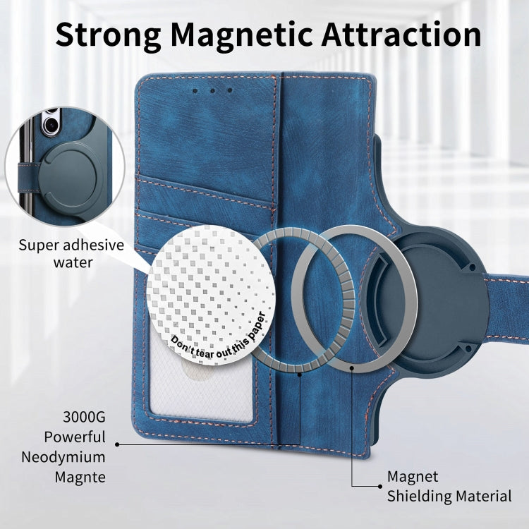 For Samsung Galaxy Z Fold6 5G Retro MagSafe Magnetic Zipper Wallet Leather Phone Case