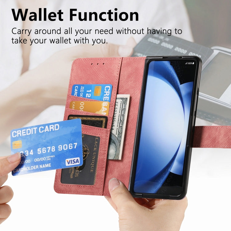 For Samsung Galaxy Z Fold6 5G Retro MagSafe Magnetic Zipper Wallet Leather Phone Case