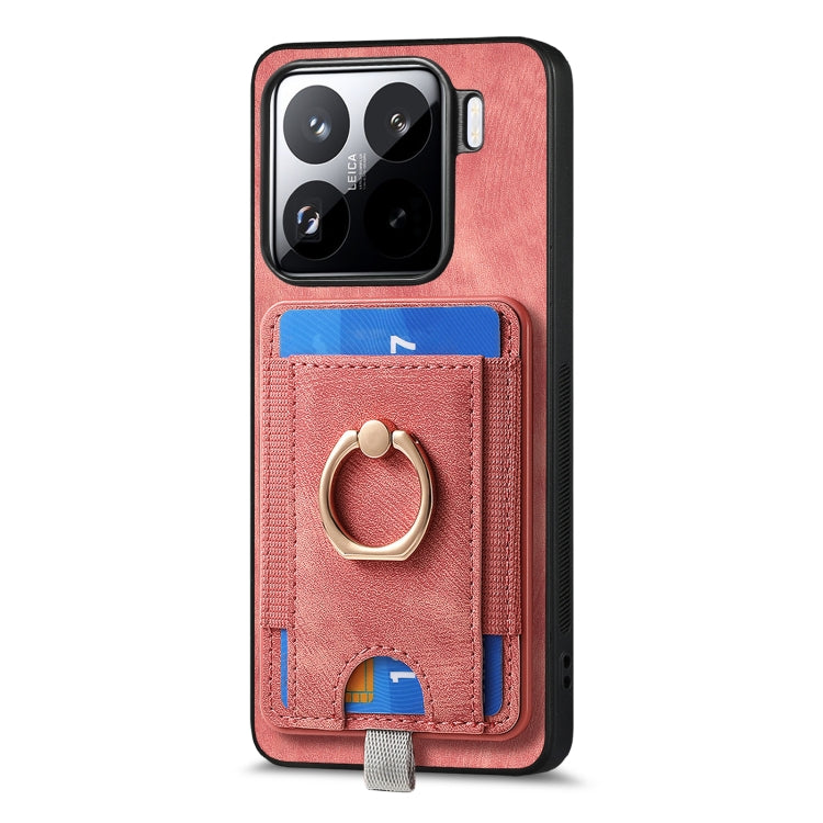For Xiaomi 15 Retro Splitable Magnetic Card Bag Leather Phone Case