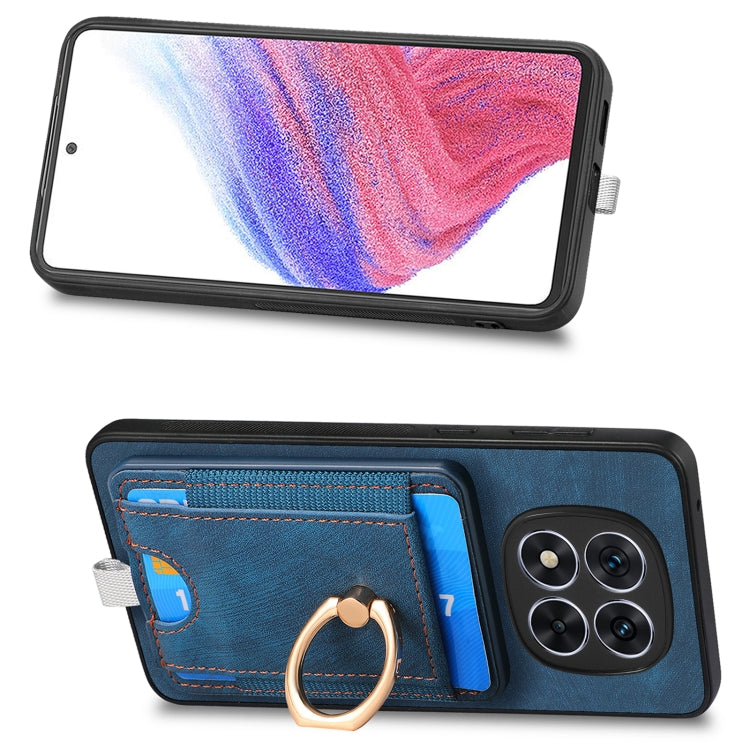 For Xiaomi Redmi Note 14 5G Retro Splitable Magnetic Card Bag Leather Phone Case