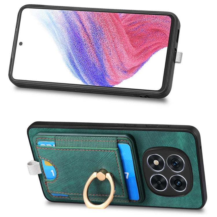 For Xiaomi Redmi Note 14 5G Retro Splitable Magnetic Card Bag Leather Phone Case