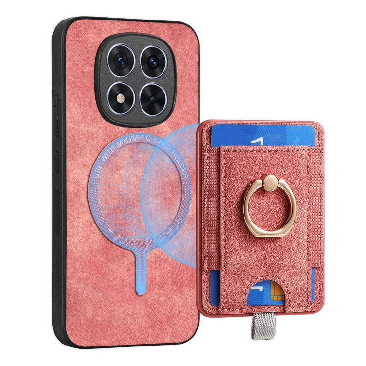 For Xiaomi Redmi Note 14 5G Retro Splitable Magnetic Card Bag Leather Phone Case