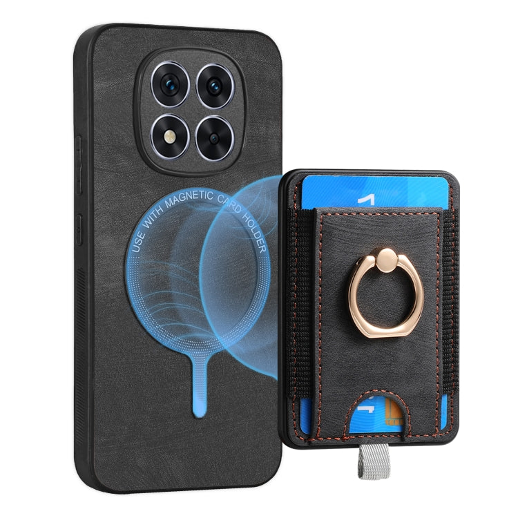 For Xiaomi Redmi Note 14 Pro 5G Retro Splitable Magnetic Card Bag Leather Phone Case
