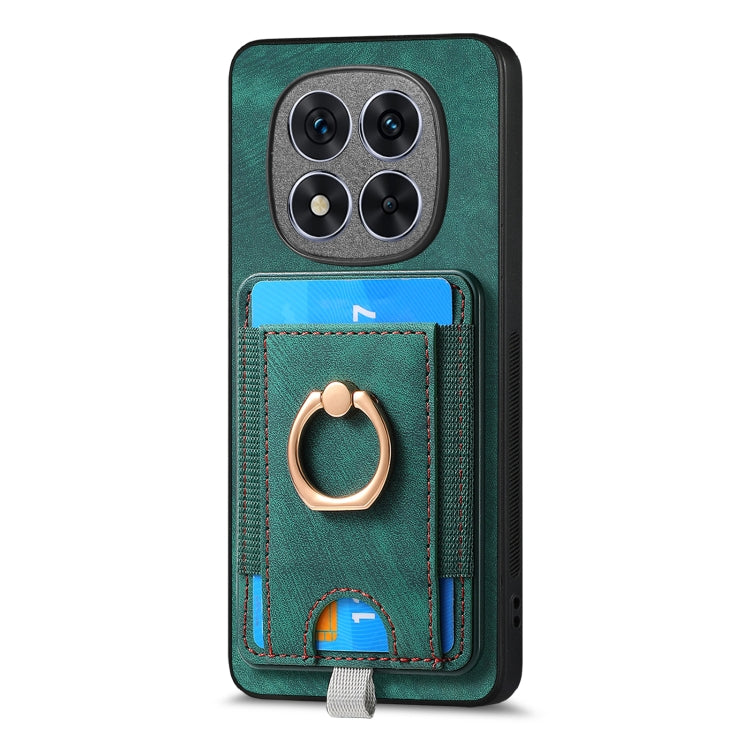 For Xiaomi Redmi Note 14 Pro 5G Retro Splitable Magnetic Card Bag Leather Phone Case