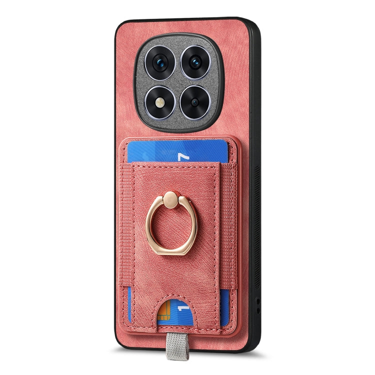 For Xiaomi Redmi Note 14 Pro 5G Retro Splitable Magnetic Card Bag Leather Phone Case