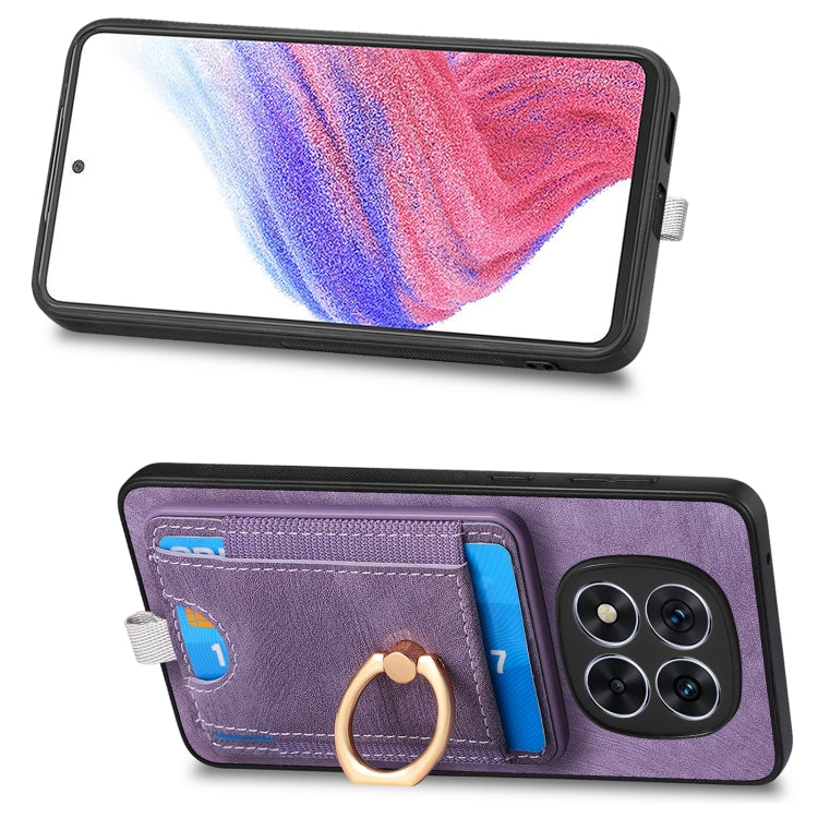For Xiaomi Redmi Note 14 Pro 5G Retro Splitable Magnetic Card Bag Leather Phone Case
