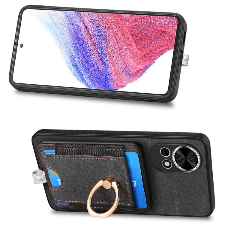 For Huawei nova 13 Pro Retro Splitable Magnetic Card Bag Leather Phone Case