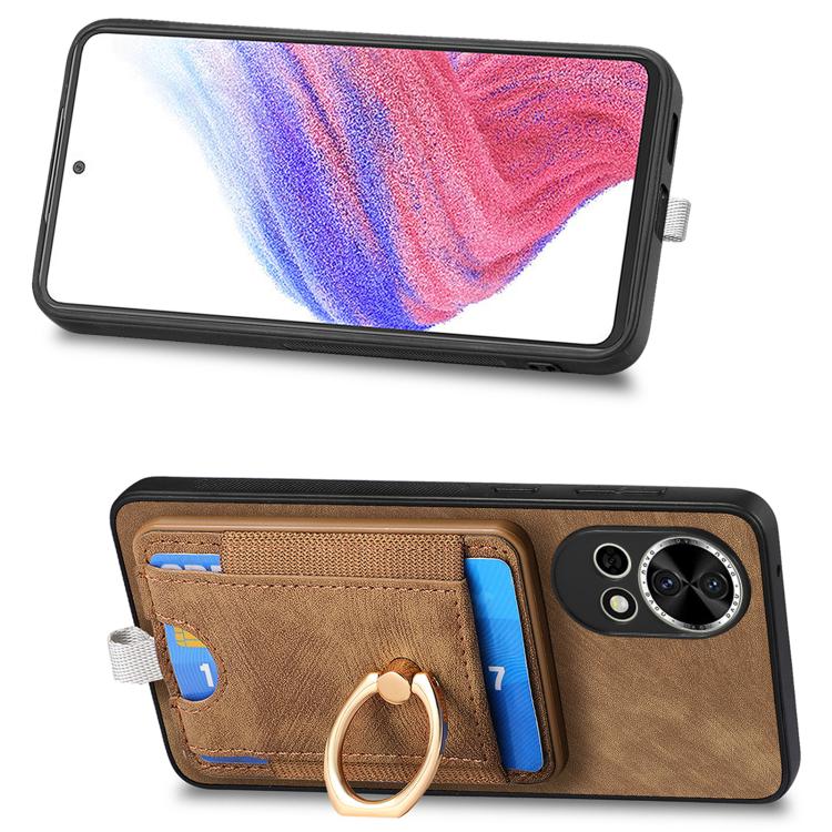 For Huawei nova 13 Pro Retro Splitable Magnetic Card Bag Leather Phone Case