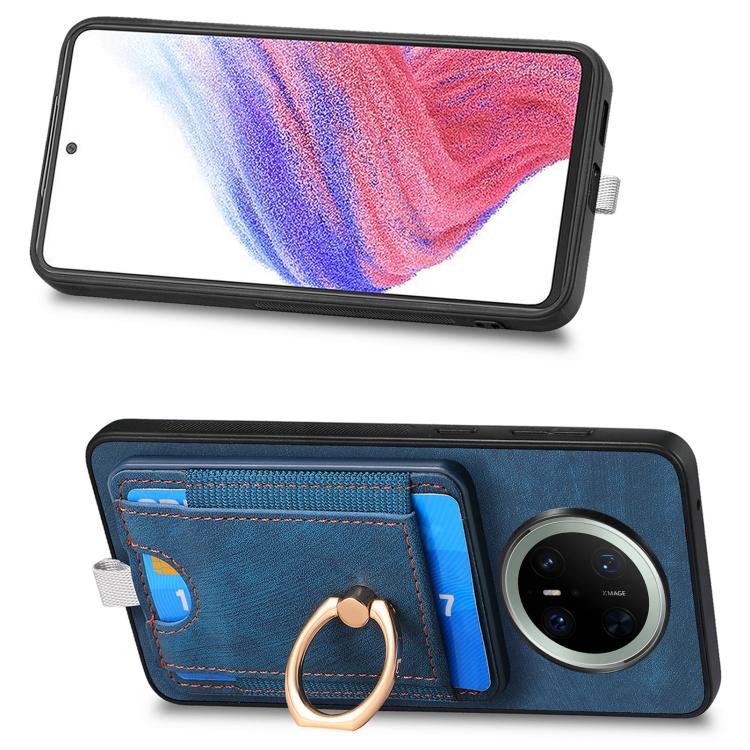 For Huawei Mate 70 Retro Splitable Magnetic Card Bag Leather Phone Case