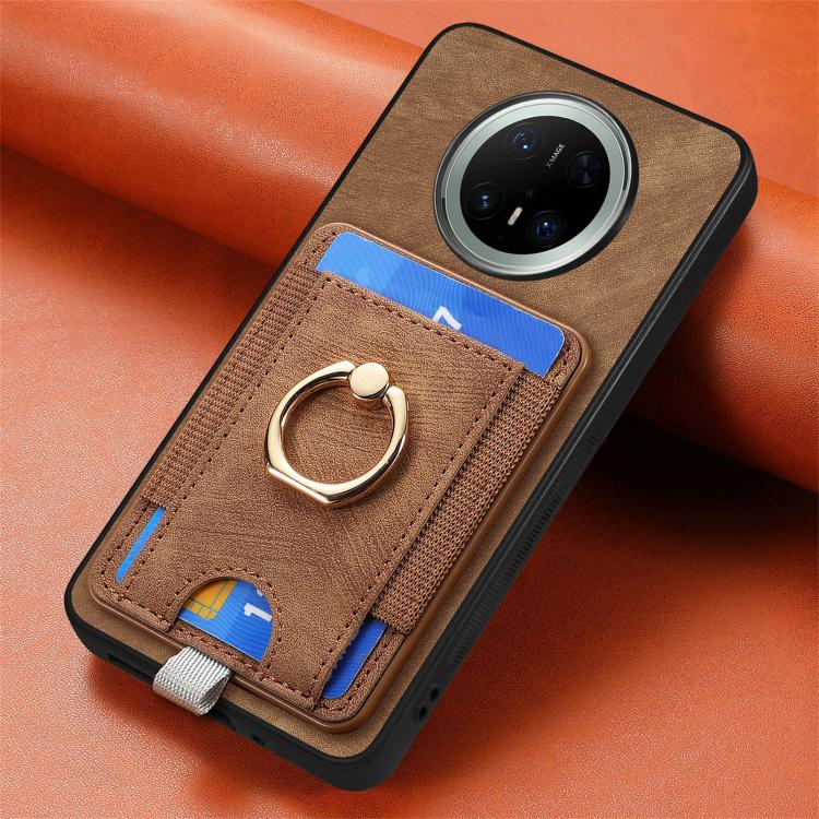 For Huawei Mate 70 Retro Splitable Magnetic Card Bag Leather Phone Case