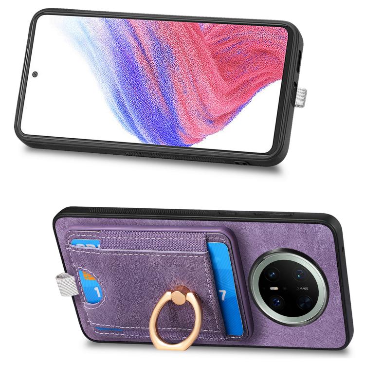 For Huawei Mate 70 Retro Splitable Magnetic Card Bag Leather Phone Case