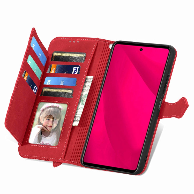 For vivo Y37 Pro Embossed Flower Zipper Leather Phone Case
