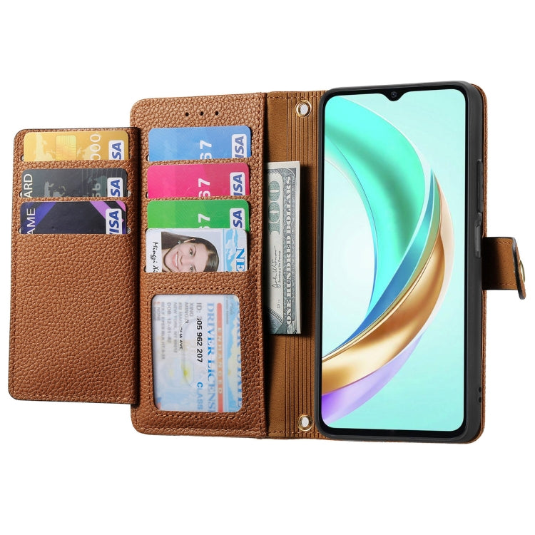 For vivo Y37 Love Zipper Lanyard Leather Phone Case