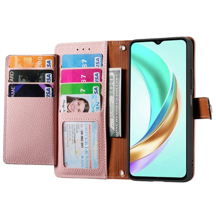 For vivo Y37 Love Zipper Lanyard Leather Phone Case