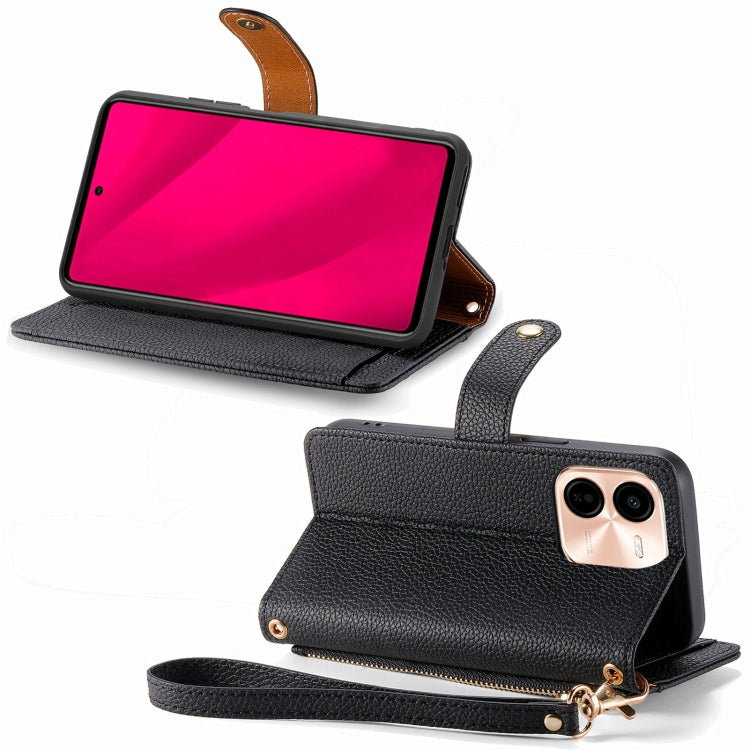 For vivo Y37 Pro Love Zipper Lanyard Leather Phone Case