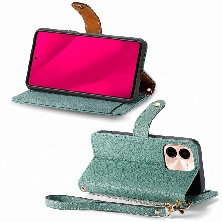 For vivo Y37 Pro Love Zipper Lanyard Leather Phone Case