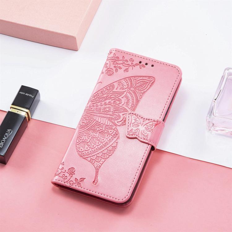 For Google Pixel 9a Butterfly Love Flower Embossed Leather Phone Case