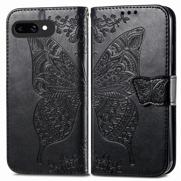 For Google Pixel 9a Butterfly Love Flower Embossed Leather Phone Case