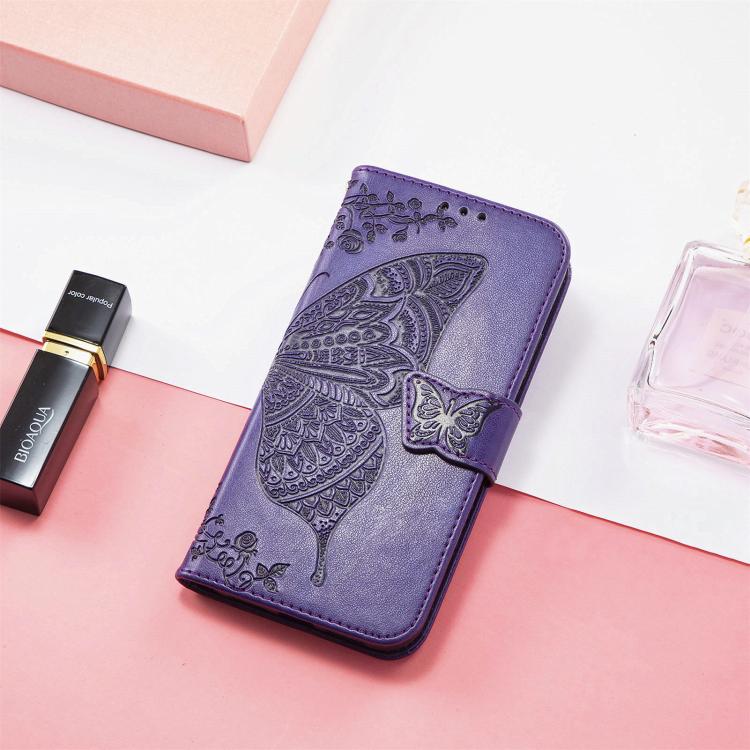 For Google Pixel 9a Butterfly Love Flower Embossed Leather Phone Case