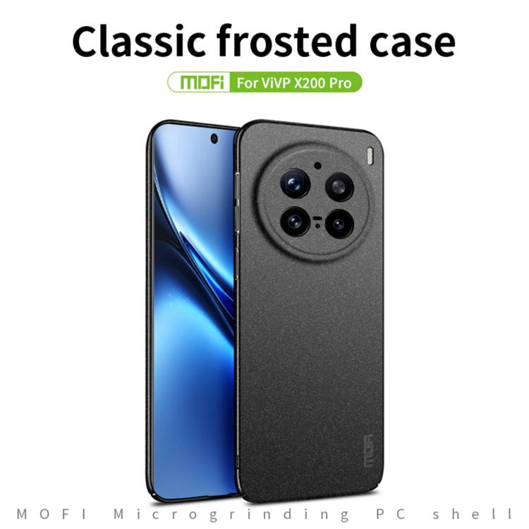 For vivo X200 Pro MOFI Fandun Series Frosted PC Ultra-thin All-inclusive Phone Case