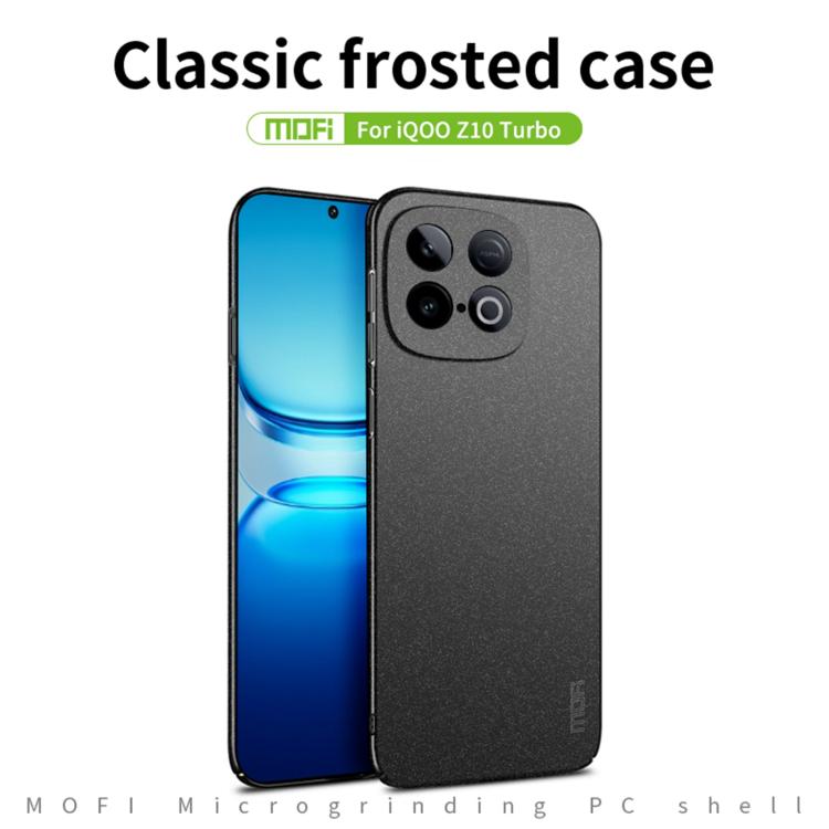 For vivo iQOO Z10 Turbo MOFI Fandun Series Frosted PC Ultra-thin All-inclusive Phone Case