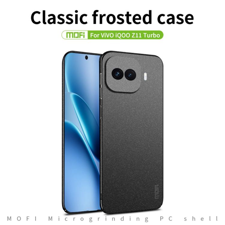 For vivo iQOO Z11 Turbo MOFI Fandun Series Frosted PC Ultra-thin All-inclusive Phone Case