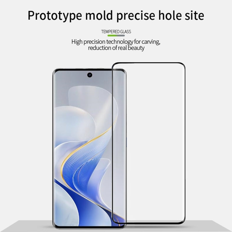 For vivo S19 Pro PINWUYO 9H 3D Hot Bending Tempered Glass Film - Black