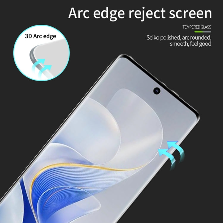 For vivo S19 Pro PINWUYO 9H 3D Hot Bending Tempered Glass Film - Black