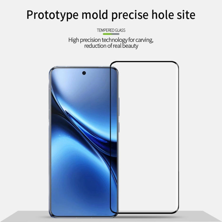 For vivo X200 Pro PINWUYO 9H 3D Hot Bending Tempered Glass Film - Black