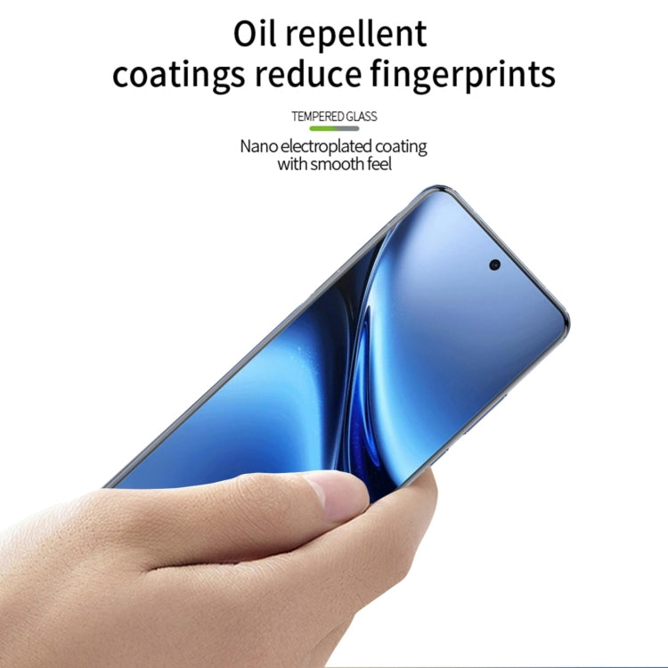 For vivo X200 Pro PINWUYO 9H 3D Hot Bending Tempered Glass Film - Black