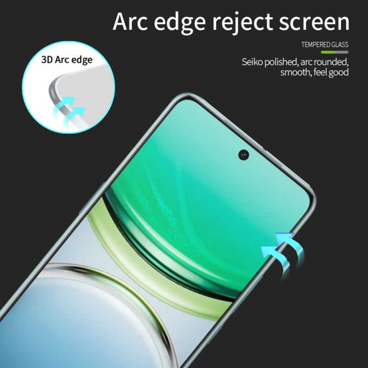 For vivo Y300 Pro PINWUYO 9H 3D Hot Bending Tempered Glass Film - Black