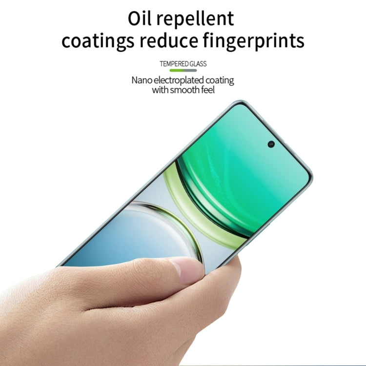 For vivo Y300 Pro PINWUYO 9H 3D Hot Bending Tempered Glass Film - Black
