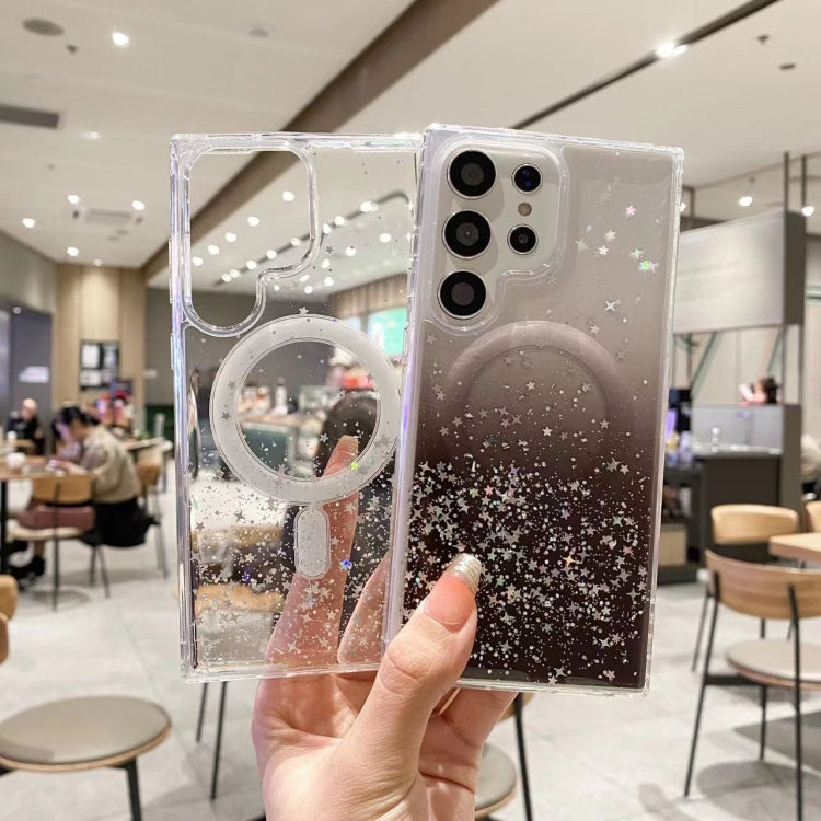 For Samsung Galaxy S25 Ultra 5G MagSafe Glitter Hybrid Clear TPU Phone Case