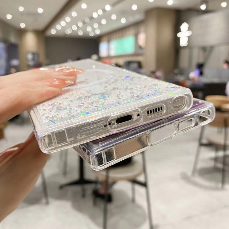 For Samsung Galaxy S25 Ultra 5G MagSafe Glitter Hybrid Clear TPU Phone Case